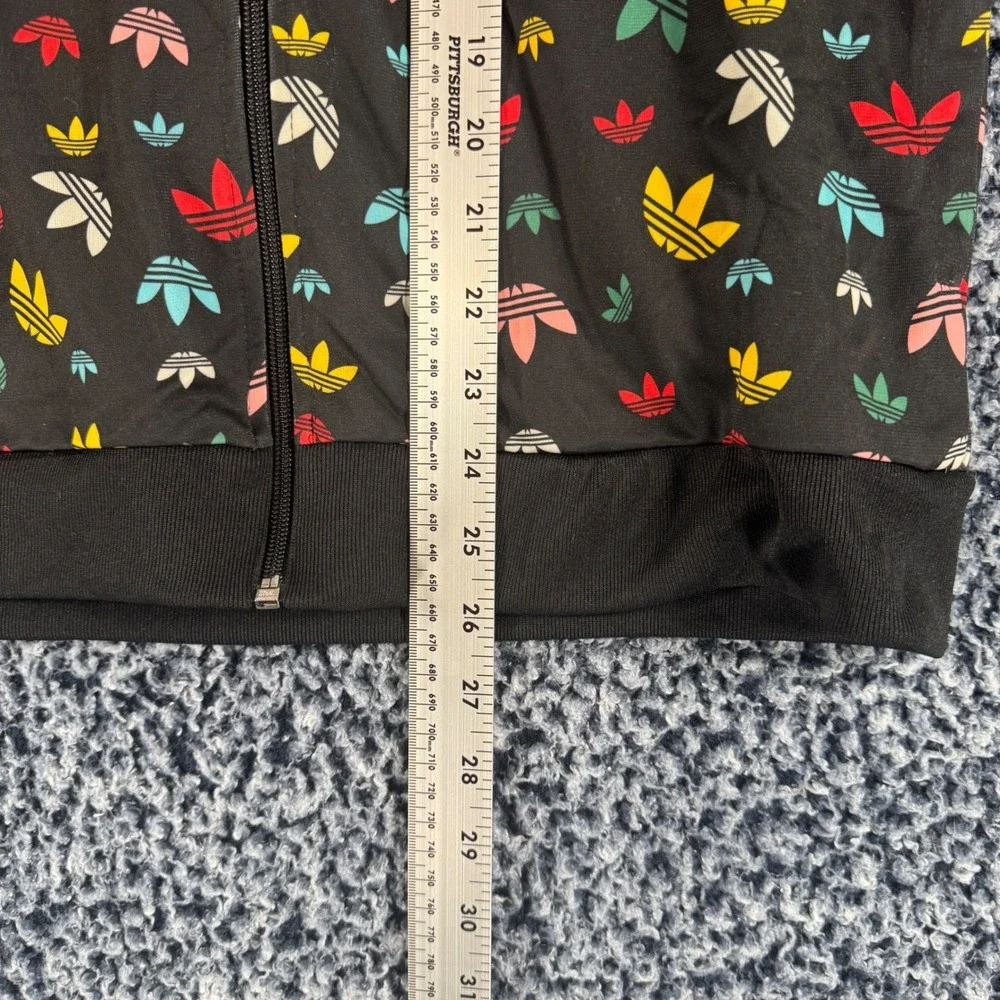 Adidas Originals Multi Color Trefoil Logo Track Jacket Black FM4892 Kids XL